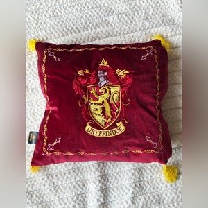 Gryffindor Red Velvet Accent Pillow